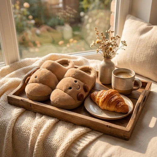 Croissant-Hausschuhe – zeitlich begrenztes Angebot