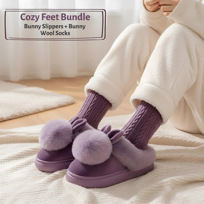 Plüschhasen-Hausschuhe – Damenmonatsangebot 8